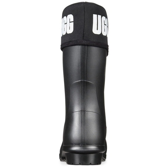 UGG Sienna Matte Graphis Women's Size 5 Black Waterproof Rain Boots New - Picture 3 of 5